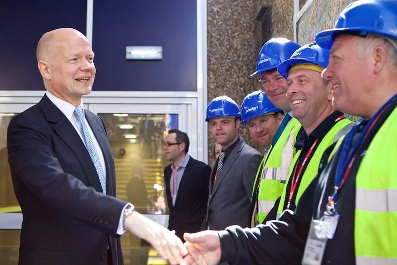 Deanes School project is officially opened by leader of the Commons William Hague
