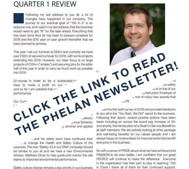 Phelanews – Phelan’s Quarterly Newsletter (Q1 2018)