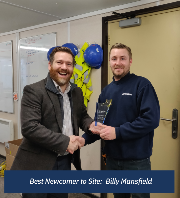 Best Newcomer to Site: Billy Mansfield